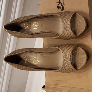 Jessica Simpson peep toe wedge